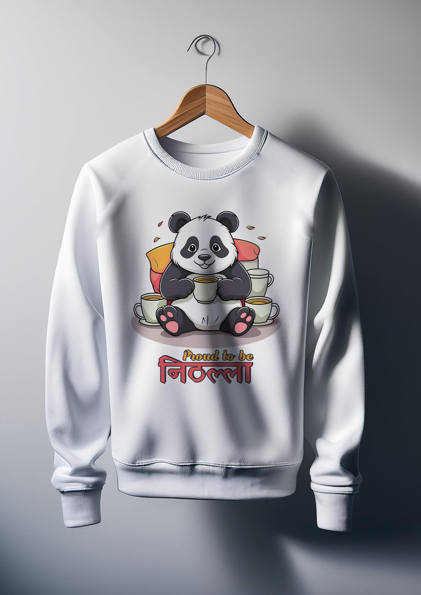 Proud to be 'Nithalla' printed 100% cotton sweatshirt for boys and girls