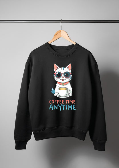 Coffee time anytime: Sweatshirt for coffee person