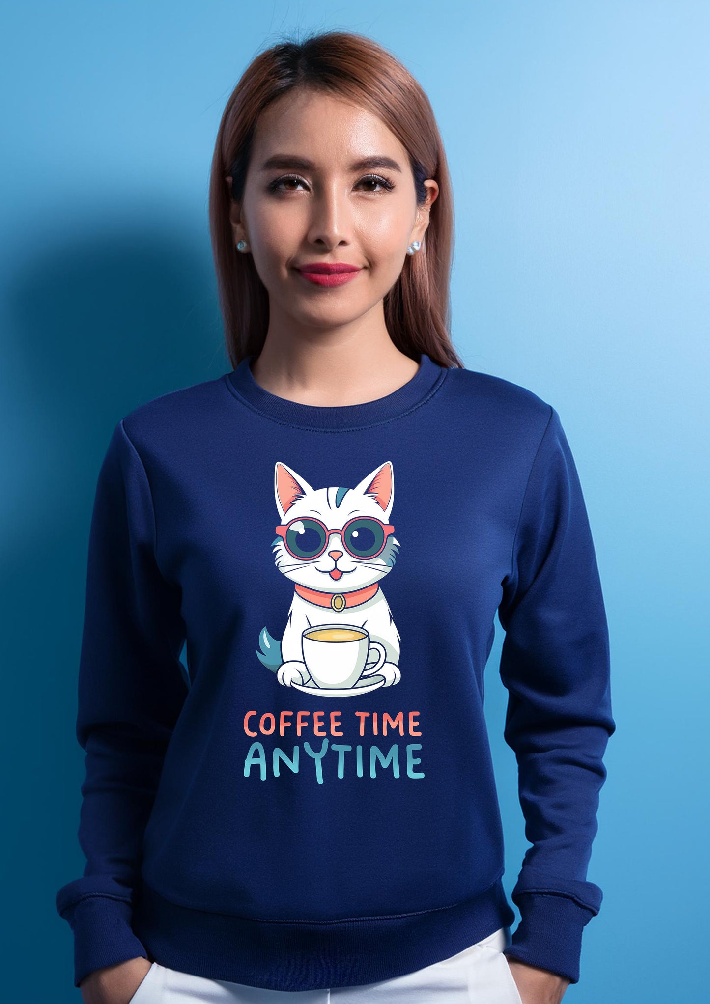 Coffee time anytime: Sweatshirt for coffee person