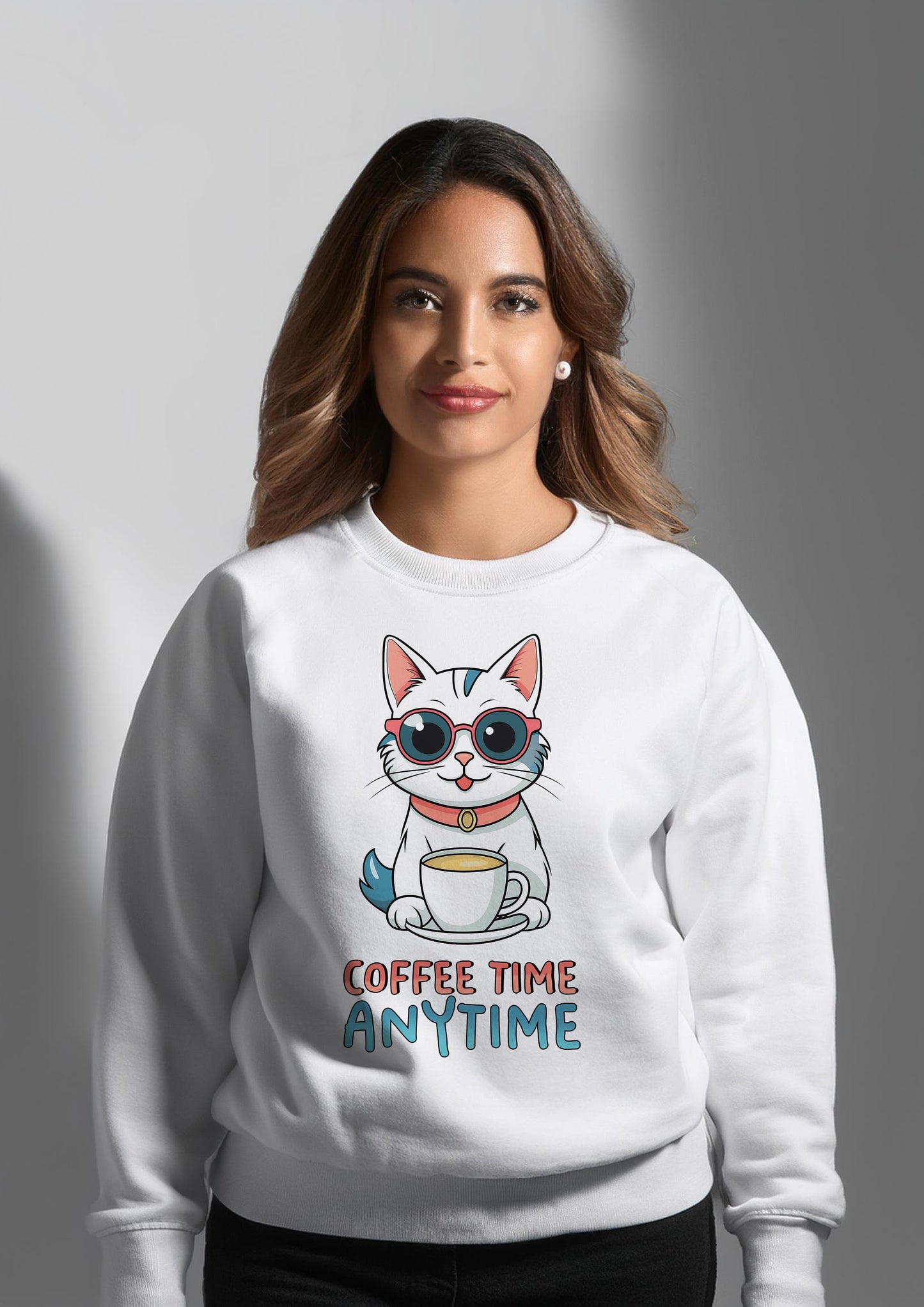 Coffee time anytime: Sweatshirt for coffee person