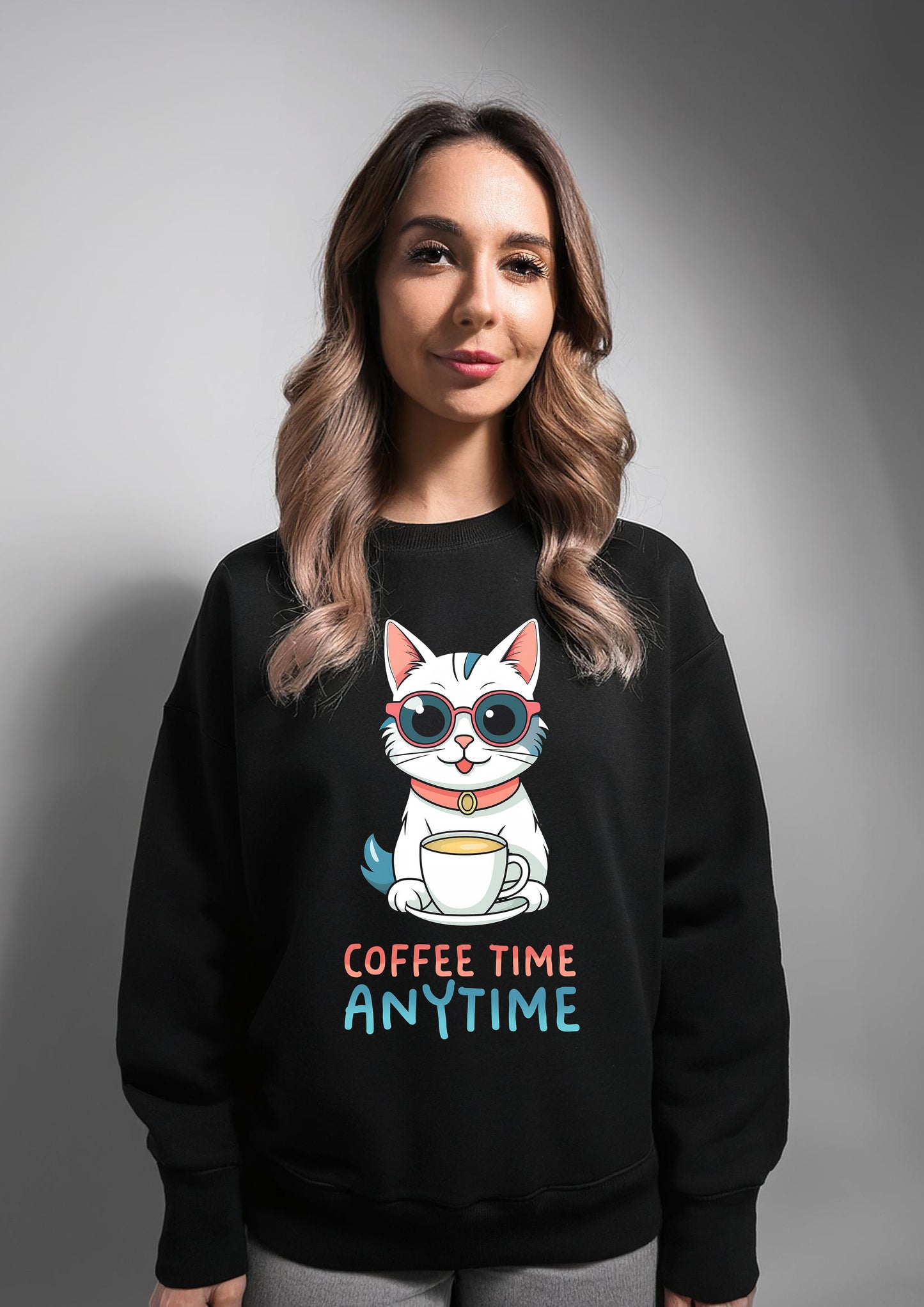 Coffee time anytime: Sweatshirt for coffee person