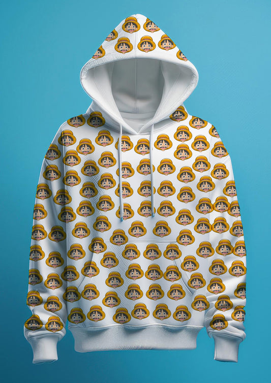 Printed pattern cotton hoodies