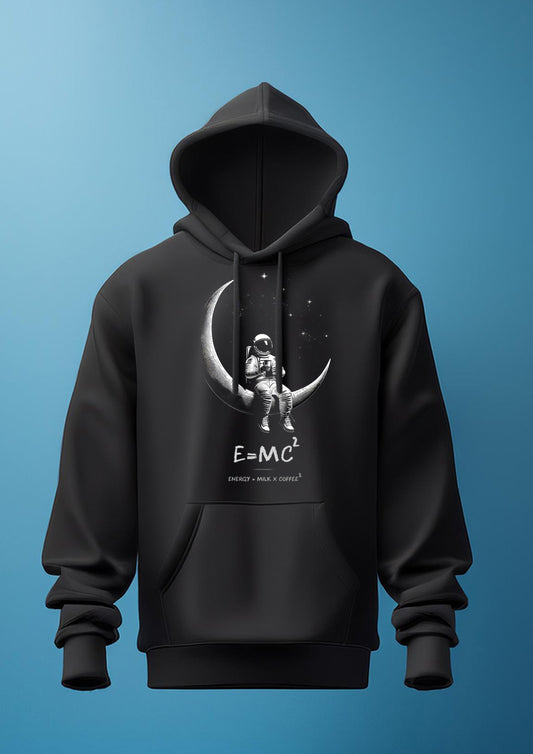 Printed cotton hoodie for science lover