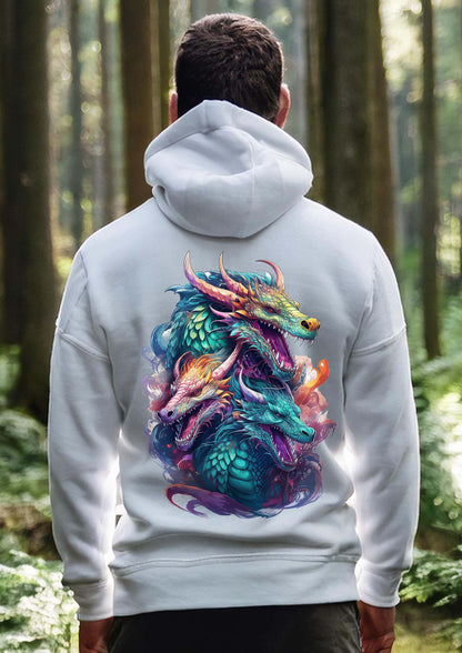 Cotton printed hoodie (Dragon anime concept)